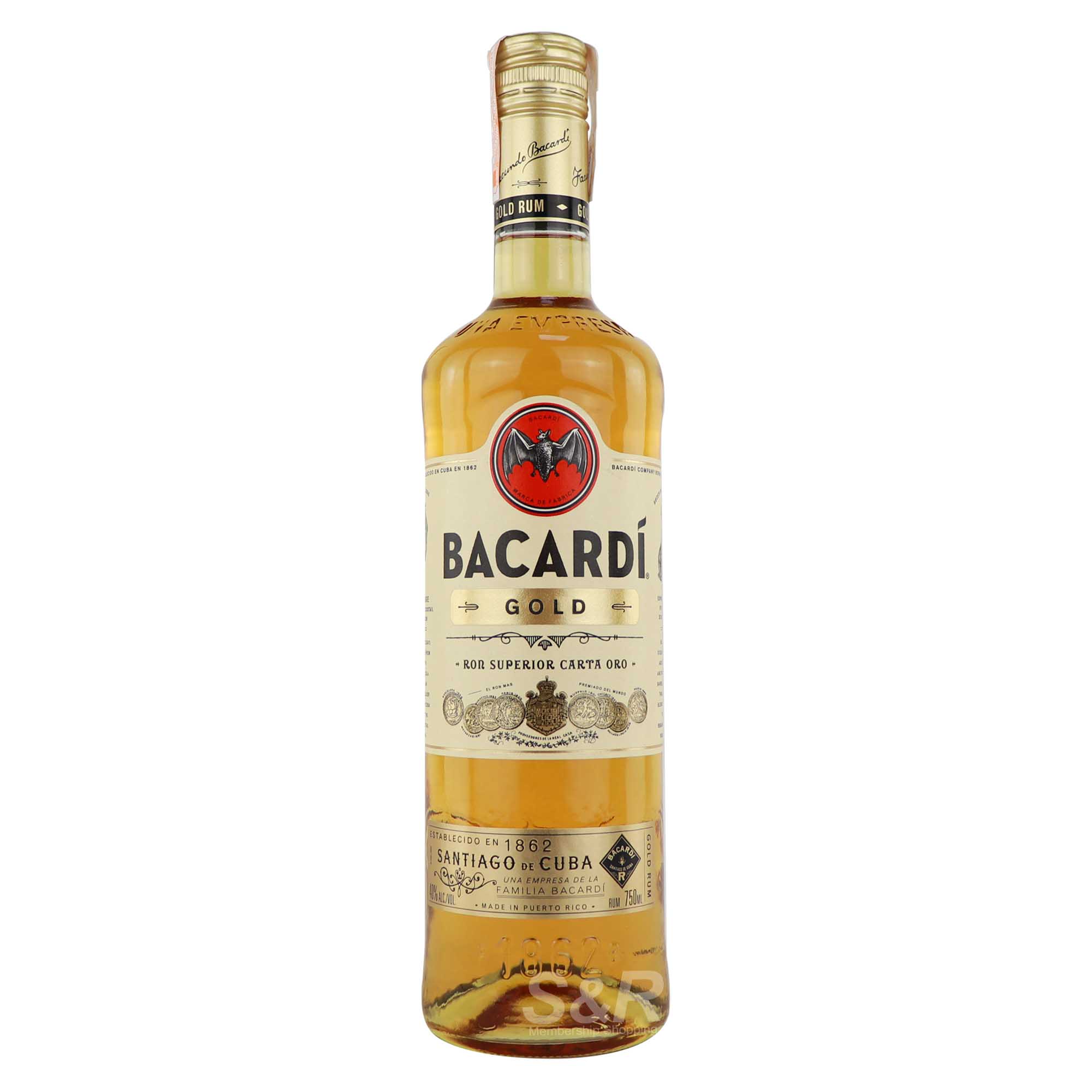 Bacardi Gold Rum 750mL Bacardi Gold Rum 750mL